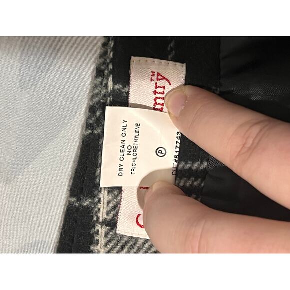 Cambridge Country Plaid Wrap Skirt Fringe Button‎ & Snap Closure Women's Size 6P - Picture 10 of 10